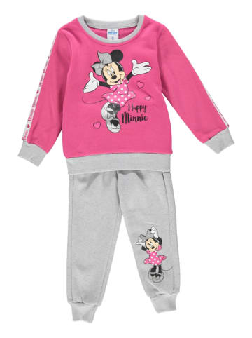 Disney Minnie Mouse Jogginganzug "Minnie Mouse" in Pink/ Grau