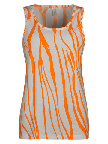 SHORT STORIES Koszulka piżamowa w kolorze pomarańczowo-beżowym
