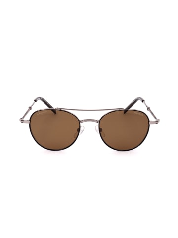 Salvatore Ferragamo Damskie okulary przeciwsłoneczne w kolorze srebrno-brązowym