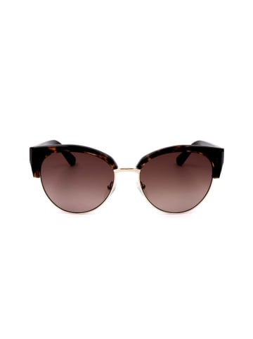 Karl Lagerfeld Dameszonnebril donkerbruin-goudkleurig/bruin