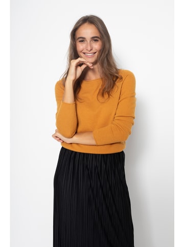 Just Cashmere Kaszmirowy sweter "Grace" w kolorze żółtym
