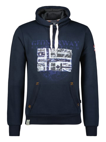 Geographical Norway Hoodie "Galon" donkerblauw