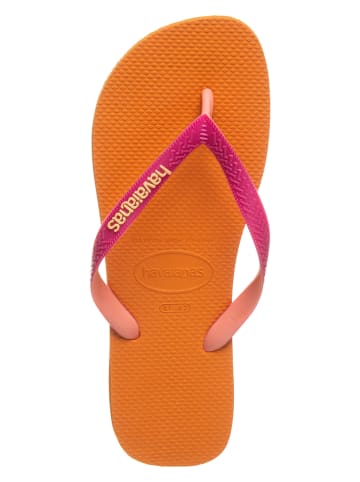 Havaianas Teenslippers oranje/roze goedkoop kopen | limango