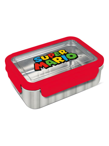 Super Mario Roestvrijstalen lunchbox "Super Mario" grijs/rood - 1020 ml