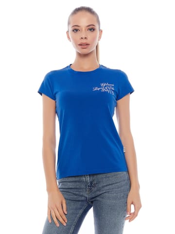 Galvanni T-shirt w kolorze niebieskim