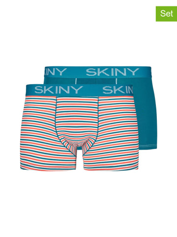 Skiny 2-delige set: boxershorts meerkleurig/petrol