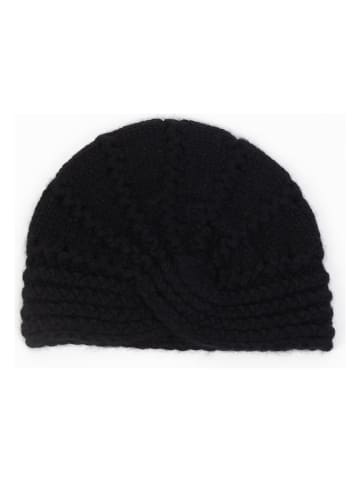 Perfect Cashmere Kaszmirowa czapka "Muireann" w kolorze czarnym