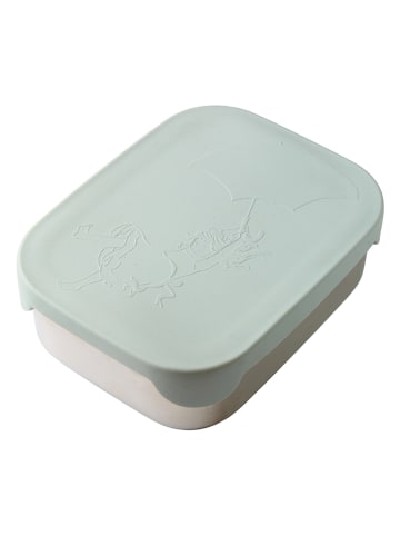 Rätt Start Lunchbox "Madicken" in Mint/ Silber - (B)21 x (H)6,2 x (T)16 cm