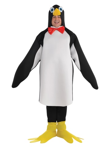 Amscan 2-delig kostuum "Pinguïn" zwart/wit