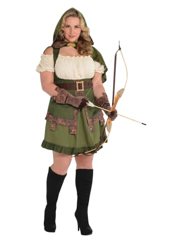 Amscan 4-delig kostuum "Robin Hoodie" crème/kaki