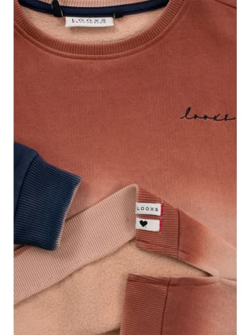 LOOXS 10 sixteen Sweatshirt terracotta/beige/antraciet