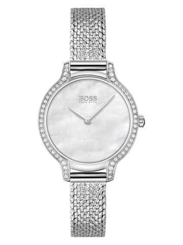 Hugo Boss Zegarek kwarcowy "Gala" w kolorze srebrnym