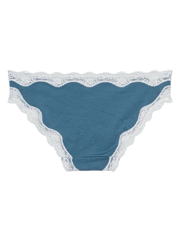 Palmers Slip "Lace and More" in Blau