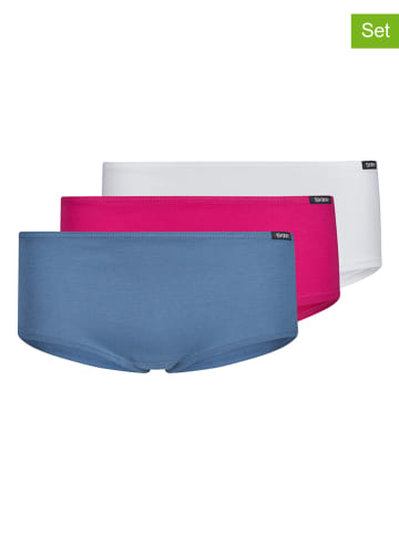 Skiny 3-delige set: hipsters roze/blauw/wit
