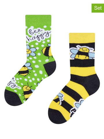 Dedoles 2-delige set: sokken geel/groen