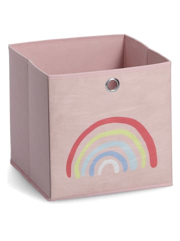 Zeller Opbergbox "Rosy Rainbow" lichtroze - (B)28 x (H)28 x (D)28 cm