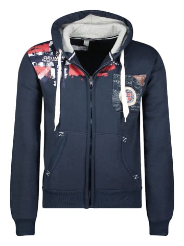 Geographical Norway Sweatvest "Fespote" donkerblauw