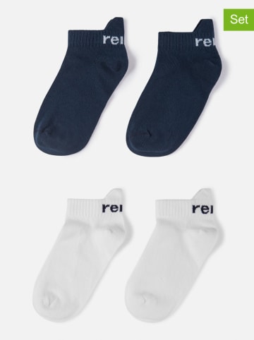 Reima 2-delige set: sokken "Vipellys" donkerblauw/wit