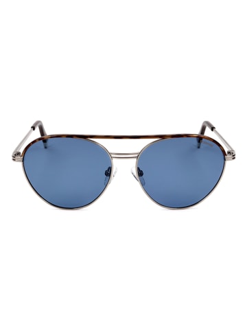 Polaroid Herren-Sonnenbrille in Silber-Braun/ Blau