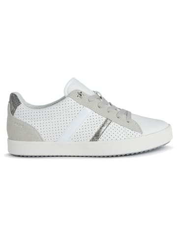 Geox Skórzane sneakersy "Blomiee" w kolorze białym
