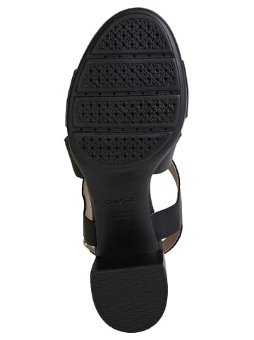 Geox Skórzane sandały "Marykarmen" w kolorze czarnym