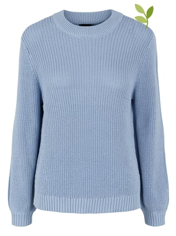 Pieces Sweter "Pcolivia" w kolorze błękitnym