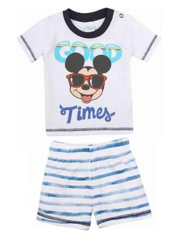 Disney 2-delige outfit wit/blauw