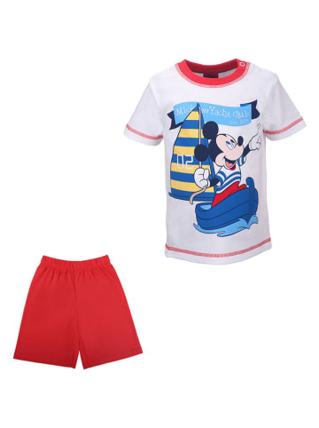 Disney 2-delige outfit wit/rood