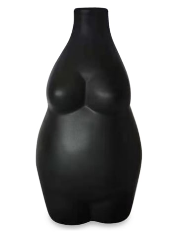 Deco Lorrie Wazon "Body" w kolorze czarnym - wys. 10 x 18 x 9 cm