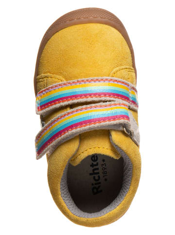 Richter Shoes Leder-Sneakers in Gelb