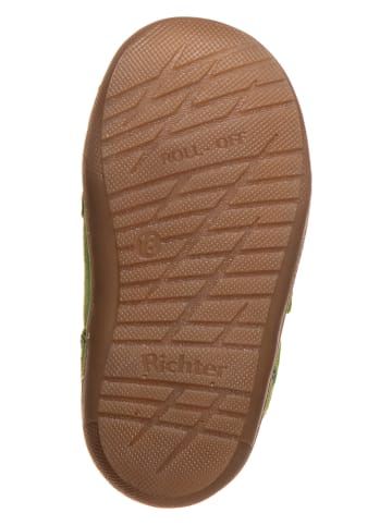 Richter Shoes Leder-Sneakers in Grün
