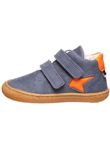 BO-BELL Leren sneakers blauw/oranje