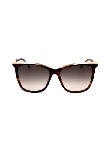 Carolina Herrera Okulary przeciwsłoneczne "SHE826" w kolorze ciemnobrązowym