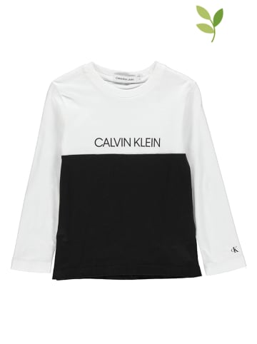 CALVIN KLEIN JEANS Koszulka w kolorze biało-czarnym