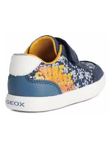 Geox Sneakers "Gisli" in Dunkelblau/ Orange