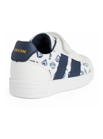 Geox Sneakers "Djrock" in Weiß/ Dunkelblau
