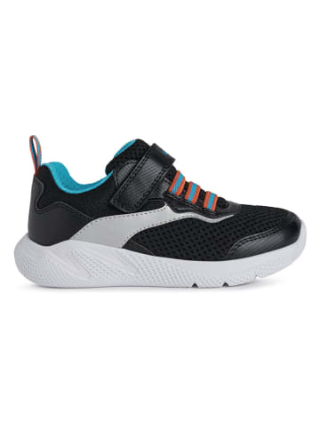 Geox Sneakersy "Sprintye" w kolorze srebrno-czarnym