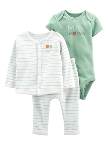 Carter's 3-delige outfit wit/groen