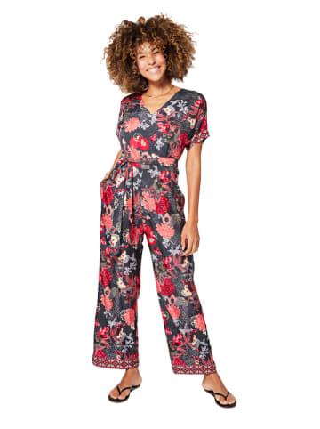 Aller Simplement Jumpsuit donkerblauw/rood