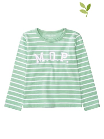 Marc O'Polo Junior Koszulka w kolorze zielono-białym