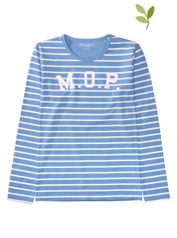 Marc O'Polo Junior Koszulka w kolorze niebiesko-białym