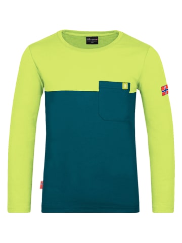 Trollkids Koszulka "Bergen" w kolorze zielonym