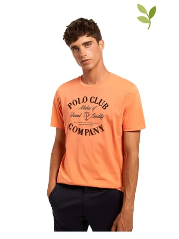 Polo Club Koszulka w kolorze pomarańczowym