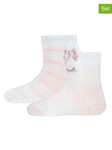 Sanetta 2-delige set: sokken wit