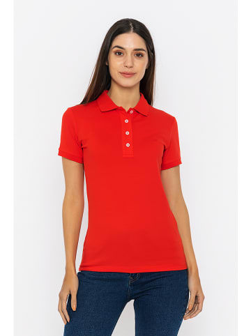 Basics & More Poloshirt in Rot