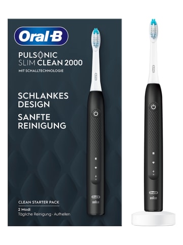 Oral-B Schallzahnbürste "Oral-B Pulsonic Slim Clean 2000" in Schwarz