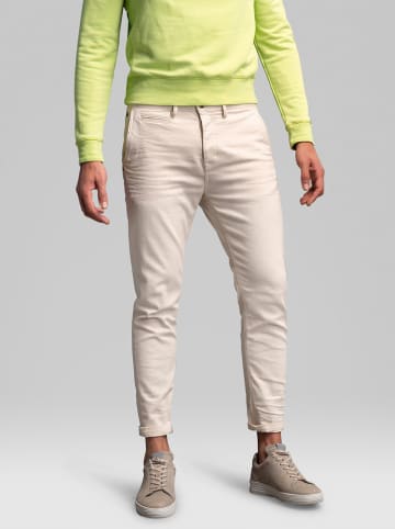 CAST IRON Spodnie chino - Relaxed Tapered Fit - w kolorze kremowym