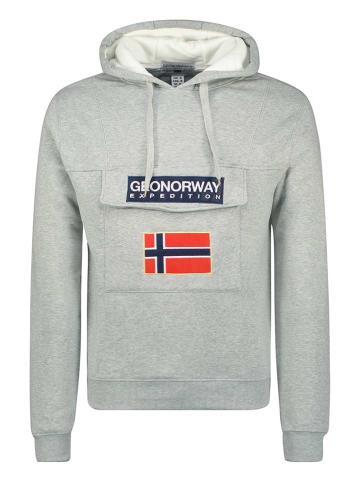 Geographical Norway Hoodie "Gadrien" in Grau