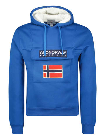 Geographical Norway Hoodie "Gadrien" in Blau