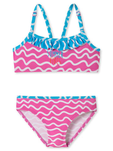 Schiesser Bikini roze/lichtblauw